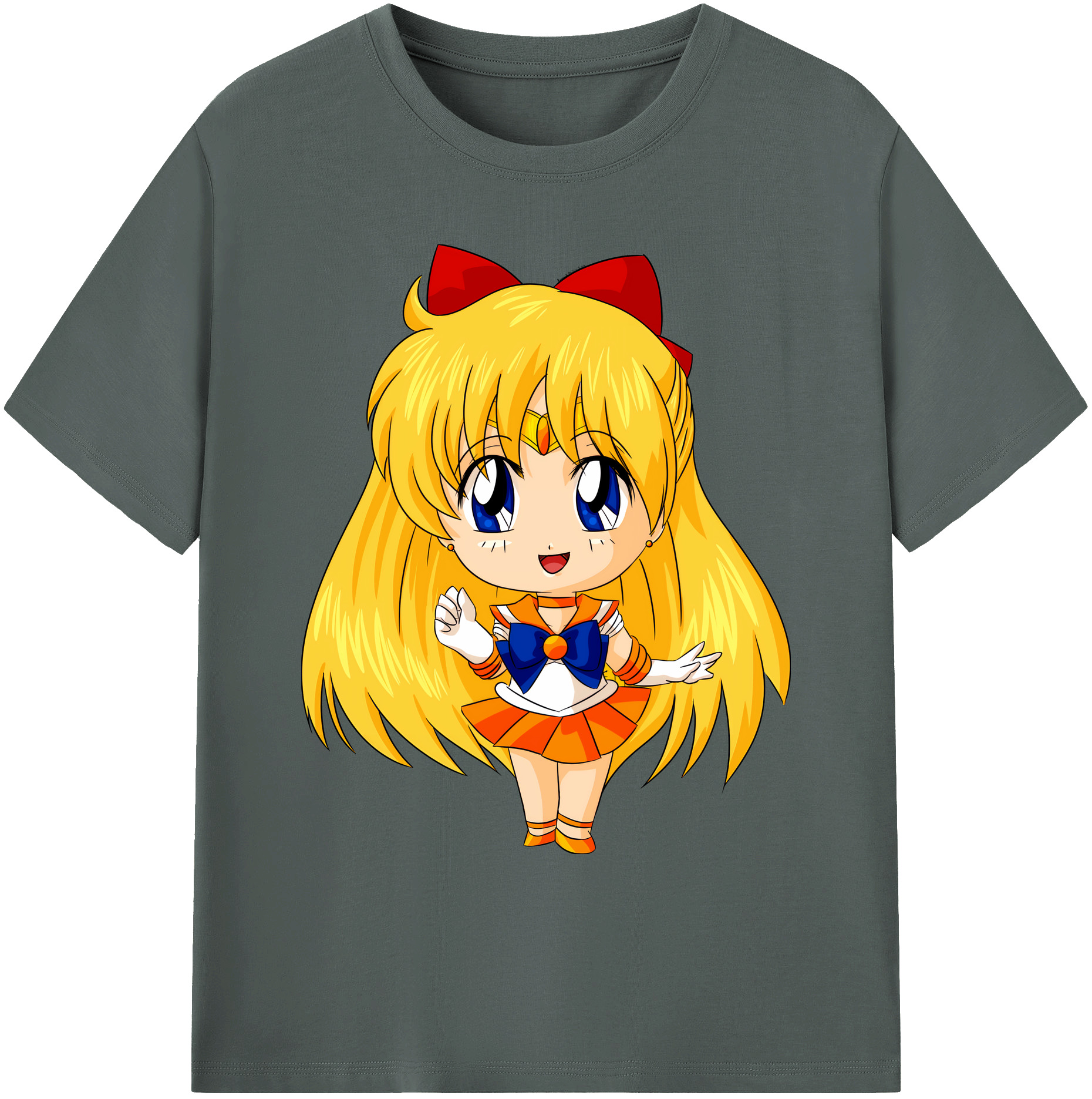 （画像用） 美少女戦士セーラームーン 愛野 美奈子 あいの みなこ Sailor Moon Aino Minako 綿100％ メンズ半袖Tシャツ｜肌触りやわらか＆通気性